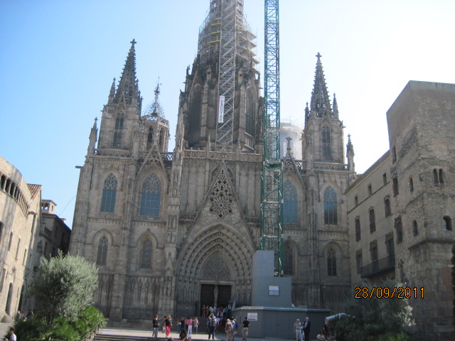 BARCELONA - Catedrala Sf. Eulalia din cartierul vechi Barri Gotico